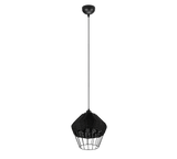 Lámpara de techo colgante Trio Borka LED negro 2700K 150cm R31261902
