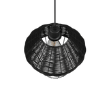 Lámpara de techo colgante Trio Borka LED negro 2700K 150cm R31261902