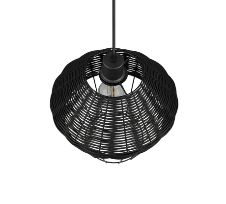 Lámpara de techo colgante Trio Borka LED negro 2700K 150cm R31261902