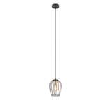 Trio Grid Lámpara colgante metal estera negra R31371032