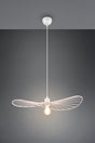 Lámpara de techo colgante Trio Chapeau LED blanco mate 2700K 150cm R31451031