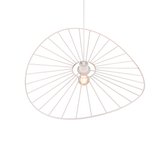Lámpara de techo colgante Trio Chapeau LED blanco mate 2700K 150cm R31451031