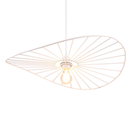 Lámpara de techo colgante Trio Chapeau LED blanco mate 2700K 150cm R31451031