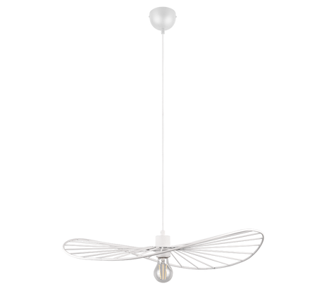 Lámpara de techo colgante Trio Chapeau LED blanco mate 2700K 150cm R31451031