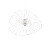 Lámpara de techo colgante Trio Chapeau LED blanco mate 2700K 150cm R31451031