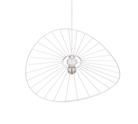 Lámpara de techo colgante Trio Chapeau LED blanco mate 2700K 150cm R31451031