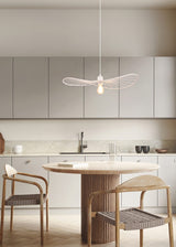 Lámpara de techo colgante Trio Chapeau LED blanco mate 2700K 150cm R31451031