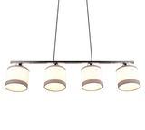 Lámpara de techo colgante Trio Davos LED cromo 2700K 150cm R31554006