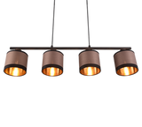 Lámpara de techo colgante Trio Davos LED negro mate 2700K 150cm R31554041