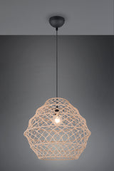 Lámpara de techo colgante Trio Hive LED negro mate 2700K 150cm R31681036