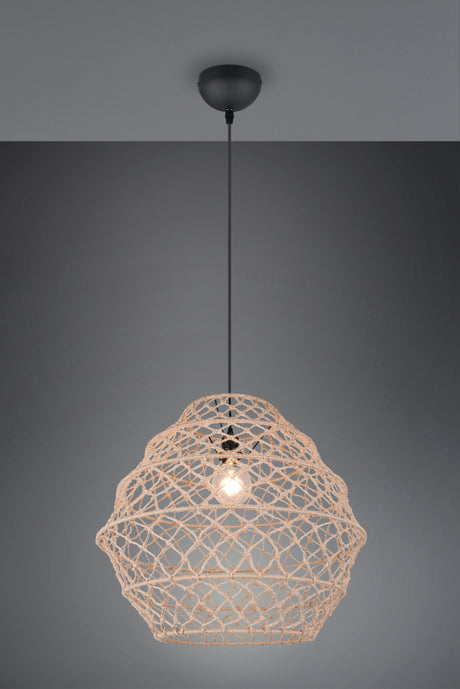 Lámpara de techo colgante Trio Hive LED negro mate 2700K 150cm R31681036