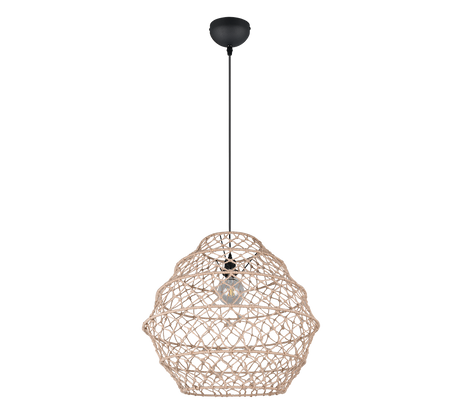 Lámpara de techo colgante Trio Hive LED negro mate 2700K 150cm R31681036