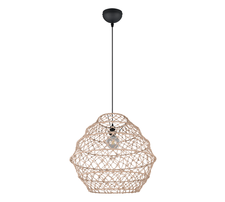 Lámpara de techo colgante Trio Hive LED negro mate 2700K 150cm R31681036