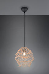 Lámpara de techo colgante Trio Hive LED negro mate 2700K 150cm R31681936
