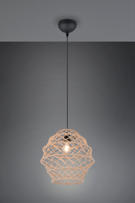 Lámpara de techo colgante Trio Hive LED negro mate 2700K 150cm R31681936