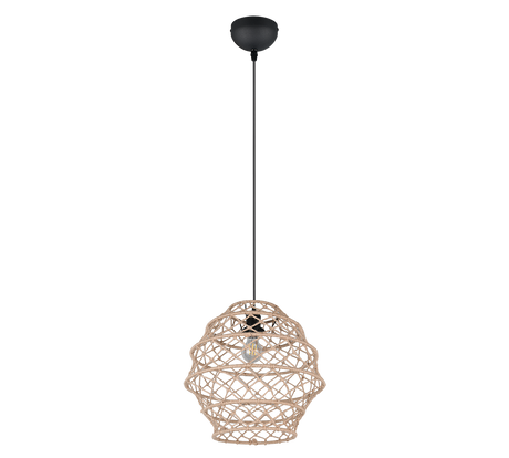 Lámpara de techo colgante Trio Hive LED negro mate 2700K 150cm R31681936