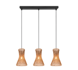 Lámpara de techo colgante Trio Bijou 3 luces negro mate 150cm R31833026 - vista 2