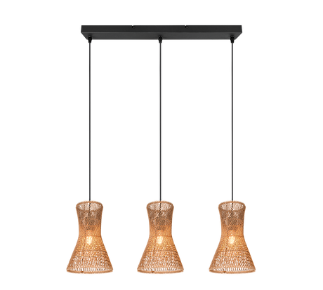 Lámpara de techo colgante Trio Bijou 3 luces negro mate 150cm R31833026 - vista 2