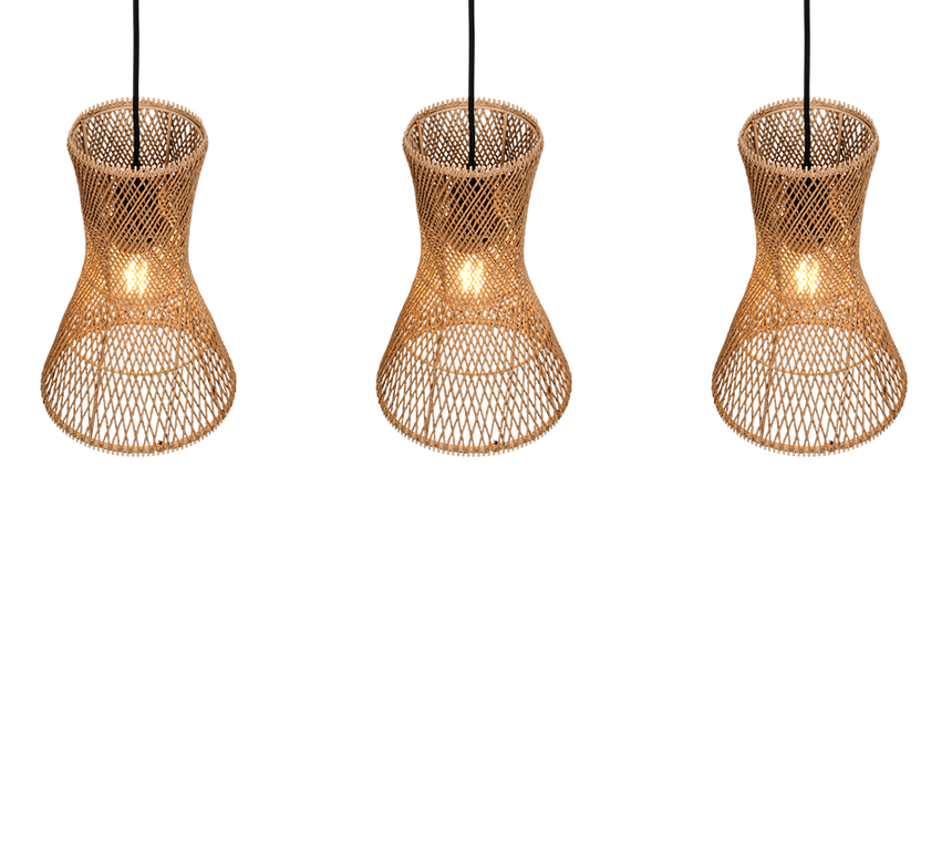 Lámpara de techo colgante Trio Bijou 3 luces negro mate 150cm R31833026 - vista 3