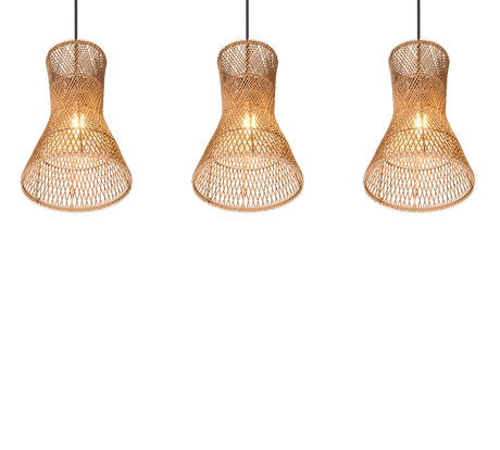 Lámpara de techo colgante Trio Bijou 3 luces negro mate 150cm R31833026 - vista 4