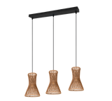 Lámpara de techo colgante Trio Bijou 3 luces negro mate 150cm R31833026 - vista 5