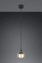 Lámpara de techo colgante Trio Molly LED negro mate 2700K 150cm R31861032