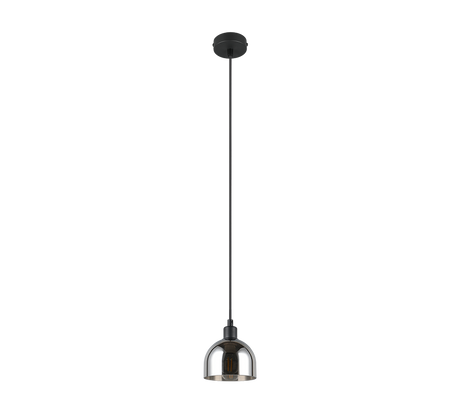 Lámpara de techo colgante Trio Molly LED negro mate 2700K 150cm R31861032