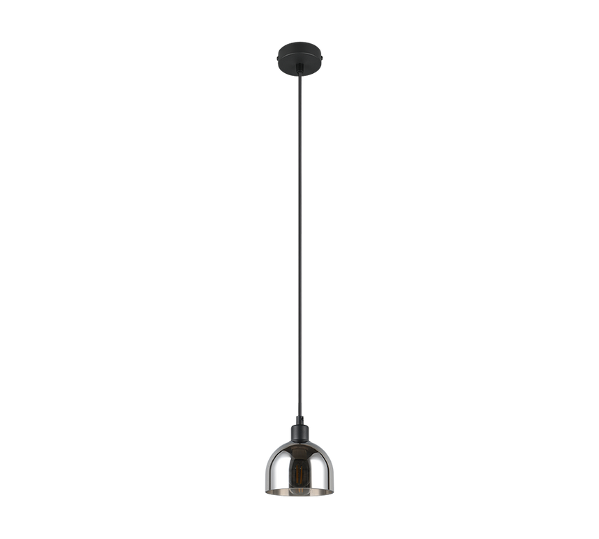 Lámpara de techo colgante Trio Molly LED negro mate 2700K 150cm R31861032