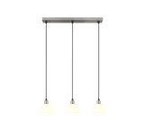 Lámpara de techo colgante Trio Molly LED níquel mate 3000K 150cm R31863007