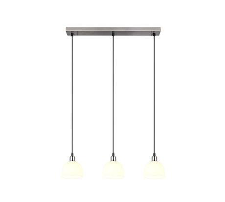 Lámpara de techo colgante Trio Molly LED níquel mate 3000K 150cm R31863007