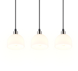 Lámpara de techo colgante Trio Molly LED níquel mate 3000K 150cm R31863007
