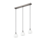 Lámpara de techo colgante Trio Molly LED níquel mate 3000K 150cm R31863007