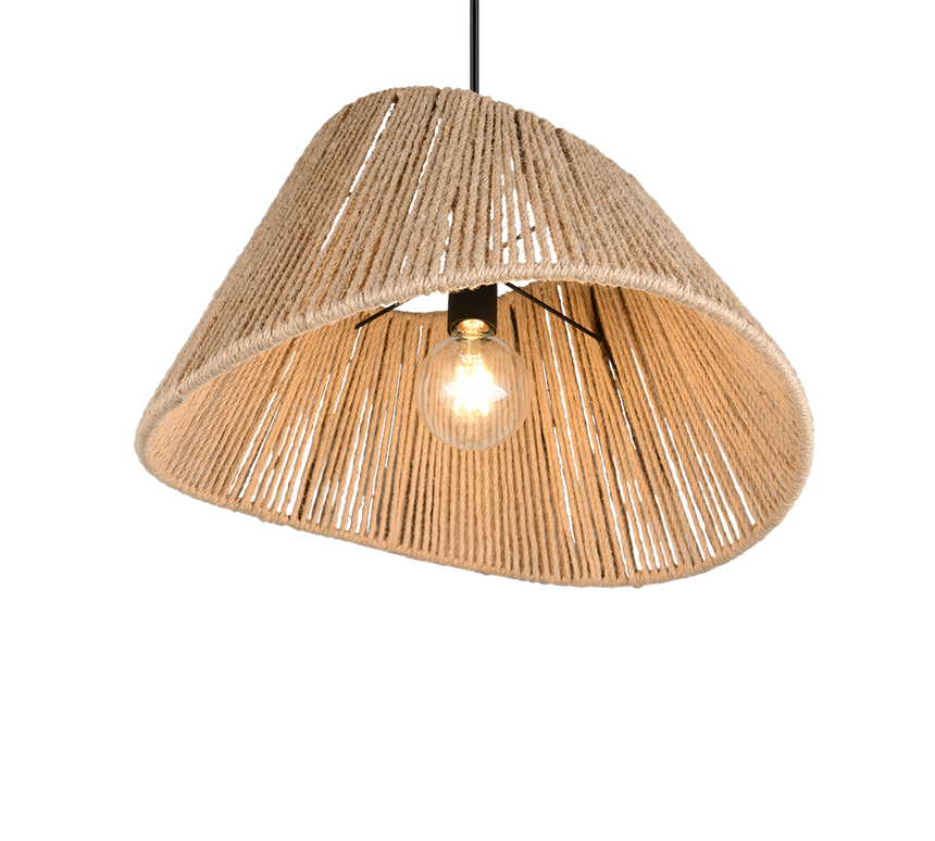 Lámpara de techo colgante Trio Valerie LED negro mate 2700K 150cm R31881036