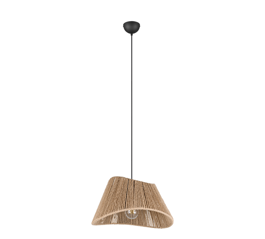 Lámpara de techo colgante Trio Valerie LED negro mate 2700K 150cm R31881036