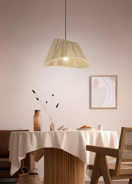 Lámpara de techo colgante Trio Valerie LED negro mate 2700K 150cm R31881036