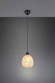 Lámpara de techo colgante Trio Amelie negro mate 150cm R31941036