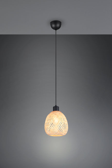 Lámpara de techo colgante Trio Amelie LED negro mate 2700K 150cm R31941036
