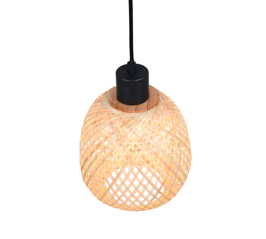 Lámpara de techo colgante Trio Amelie LED negro mate 2700K 150cm R31941036