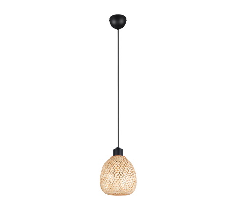 Lámpara de techo colgante Trio Amelie LED negro mate 2700K 150cm R31941036