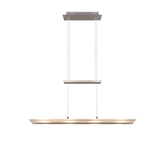 Lámpara de techo colgante Trio Milos LED níquel mate 3000K 170cm R32004107