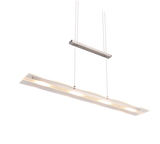Lámpara de techo colgante Trio Milos LED níquel mate 3000K 170cm R32004107