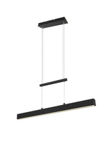 Trio Paros Lámpara colgante LED de metal estera negra R32043132