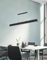 Trio Paros Lámpara colgante LED de metal estera negra R32043132