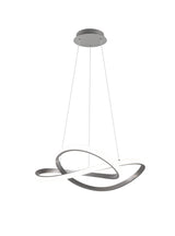 Trio Course Lámpara colgante LED de metal níquel mate R32051407