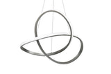 Trio Course Lámpara colgante LED de metal níquel mate R32051407