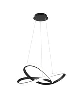 Trio Course Lámpara colgante LED de metal estera negra R32051432