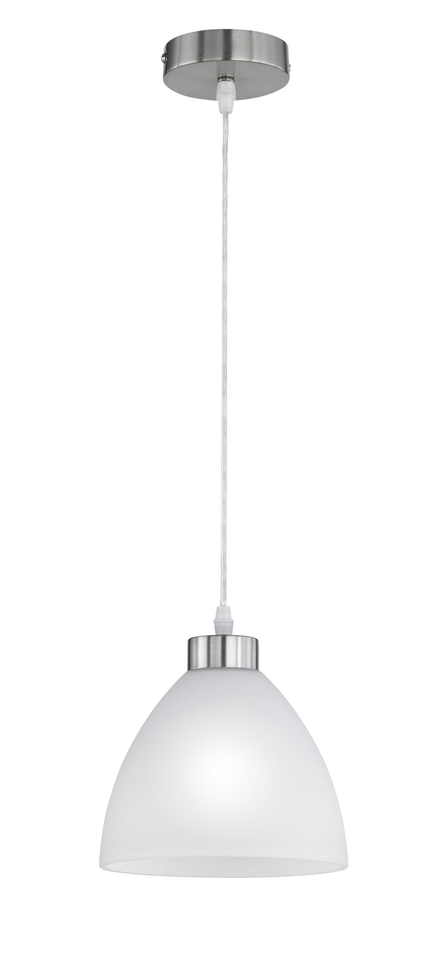 Lámpara de techo colgante Trio Dallas LED níquel mate 2700K 157cm R32171007