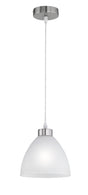 Lámpara de techo colgante Trio Dallas LED níquel mate 2700K 157cm R32171007