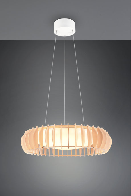 Lámpara de techo colgante Trio Monte LED blanco CCT 150cm R32171930