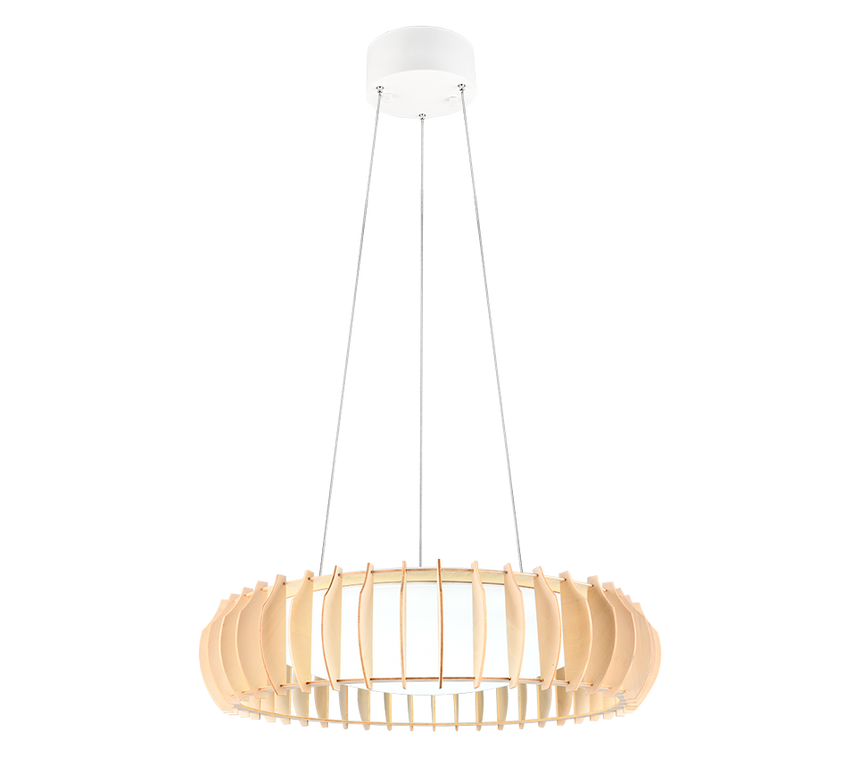 Lámpara de techo colgante Trio Monte LED blanco CCT 150cm R32171930
